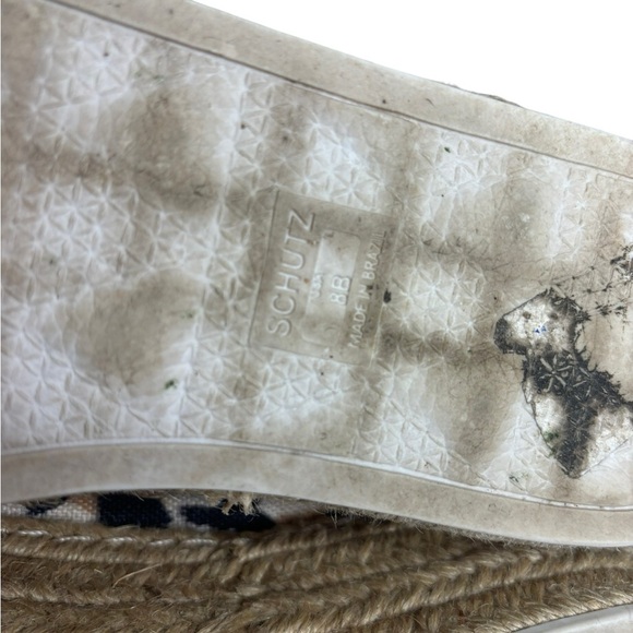 SCHUTZ LUANA CHEETAH ESPADRILLE PLATFORM SNEAKERS Size 8 - Picture 7 of 9